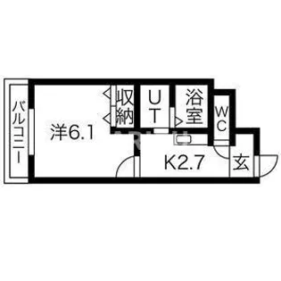 みおつくし都島【202号室】の間取り
