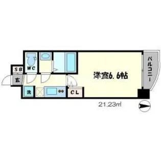 SERENITE谷四【604号室】の間取り