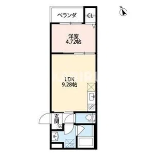 オーサムハウス城東【301号室】の間取り