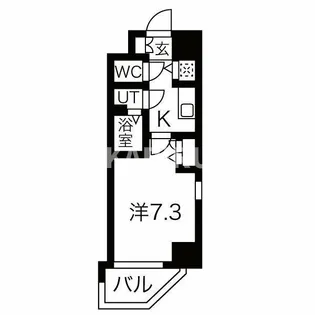 クレストタップ京橋【1304号室】の間取り