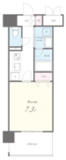 ボーベル玉造【802号室】の間取り