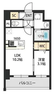 ベルンガーデン林寺【805号室】の間取り