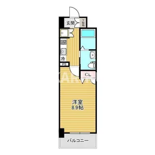 レジデンス京橋スクエア【1007号室】の間取り