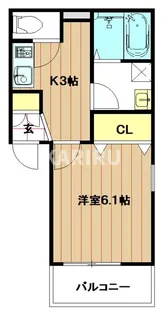 MAISONPREMIERV【101号室】の間取り