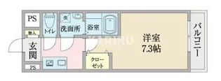 プロシード深江橋【703号室】の間取り
