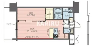 プレジオ森之宮【703号室】の間取り