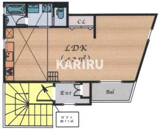 LUXSQUARESHIMIZU【302号室】の間取り