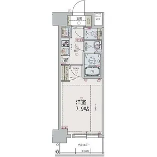 ディクス大阪城EASTレジデンス【503号室】の間取り
