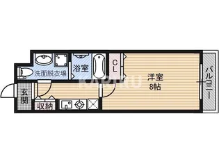 セゾンクレアスタイル新今里【302号室】の間取り