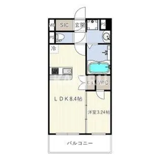 エスリードレジデンス都島NORTH【506号室】の間取り