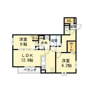スペチアーレ太子橋【101号室】の間取り
