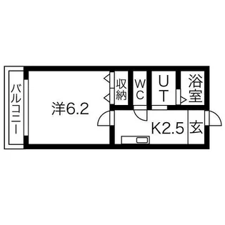 みおつくし都島【501号室】の間取り