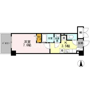 ソレイユ真田山【702号室】の間取り