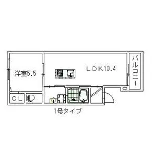 コンフォート都島【101号室】の間取り