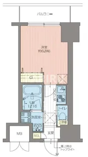 プレジオ都島本通【1103号室】の間取り