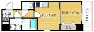 WINDBELL大宮【301号室】の間取り