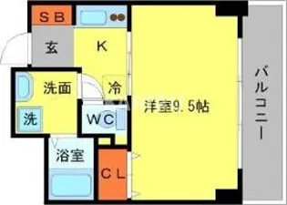 ウィスタリア京橋【702号室】の間取り