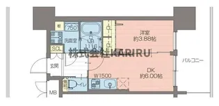 プレジオ関目【307号室】の間取り