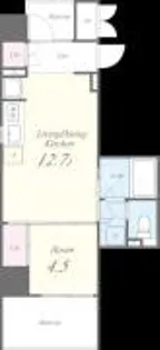 ブリリアントコートクラージュ【202号室】の間取り