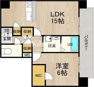 CASAFELICE【201号室】の間取り