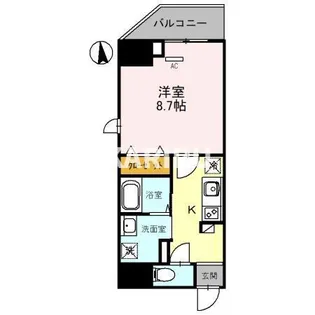 GRANPINO内淡路【801号室】の間取り