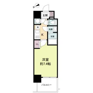 セレニテ京橋クレア【601号室】の間取り