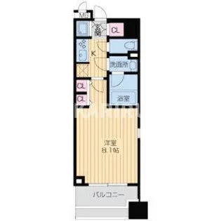 LASANTE京橋【1412号室】の間取り