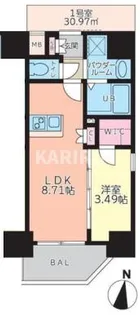 サムティ京橋CLEAR【601号室】の間取り