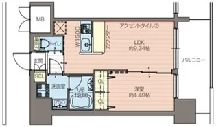 プレジオ都島ASIAN【805号室】の間取り