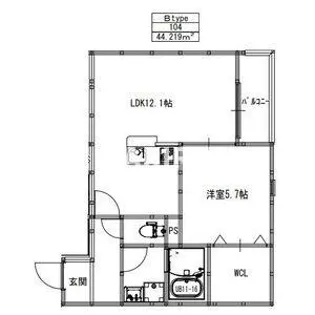 EIJU蒲生4丁目【104号室】の間取り