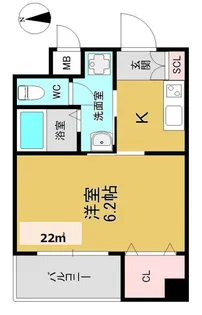 ウイングビュー野江【203号室】の間取り