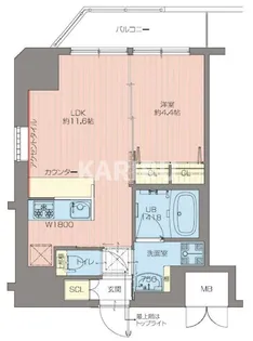 プレジオ都島本通【1304号室】の間取り