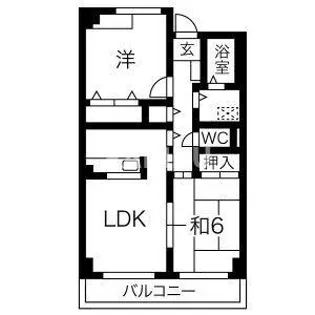 レーゼンハイム【205号室】の間取り