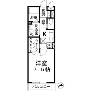 モンテリブロあさひ【205号室】の間取り