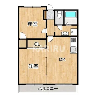 スギタ高殿ハイツ【104号室】の間取り