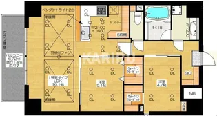 ブエナビスタ阿波座タワー【701号室】の間取り