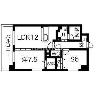 IB弐番館【503号室】の間取り