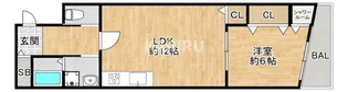 エイトフォレスト森ノ宮【202号室】の間取り