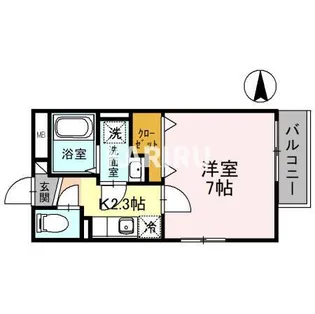 トレーデ【105号室】の間取り
