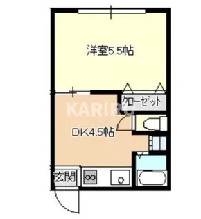 ラピス桜ノ宮【205号室】の間取り