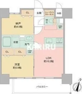 LOUISRESIDENCE弁天町【301号室】の間取り