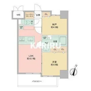 LOUISRESIDENCE弁天町【507号室】の間取り
