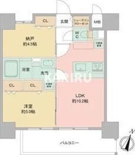 LOUISRESIDENCE弁天町【601号室】の間取り