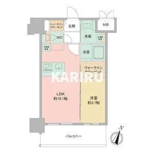 LOUISRESIDENCE弁天町【604号室】の間取り