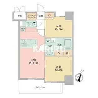 LOUISRESIDENCE弁天町【807号室】の間取り
