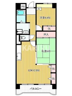 ロイヤル鶴見【602号室】の間取り