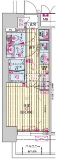 プレサンス野江内代ペルティエ【501号室】の間取り