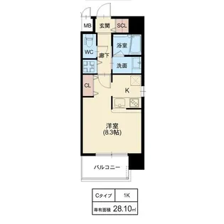 スプランディッド野江【706号室】の間取り