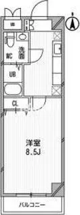 アーデン和泉町【609号室】の間取り
