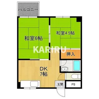 サンシャインMKM大池【505号室】の間取り